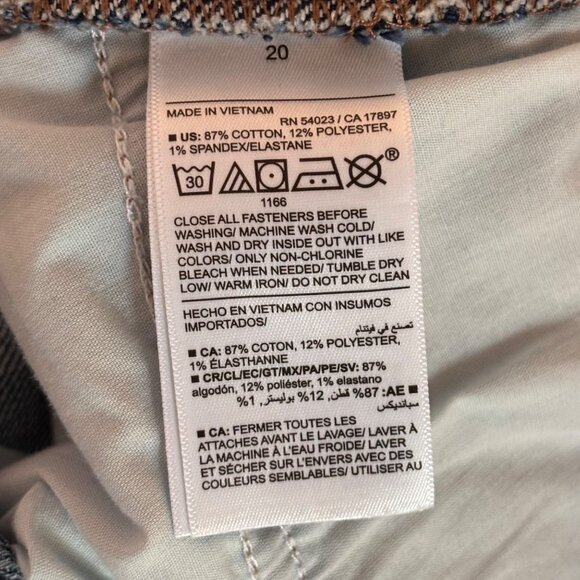 Old Navy High-Rise Vintage Cropped Flare Jeans Size 20 Secret-Smooth Pockets - Picture 7 of 7